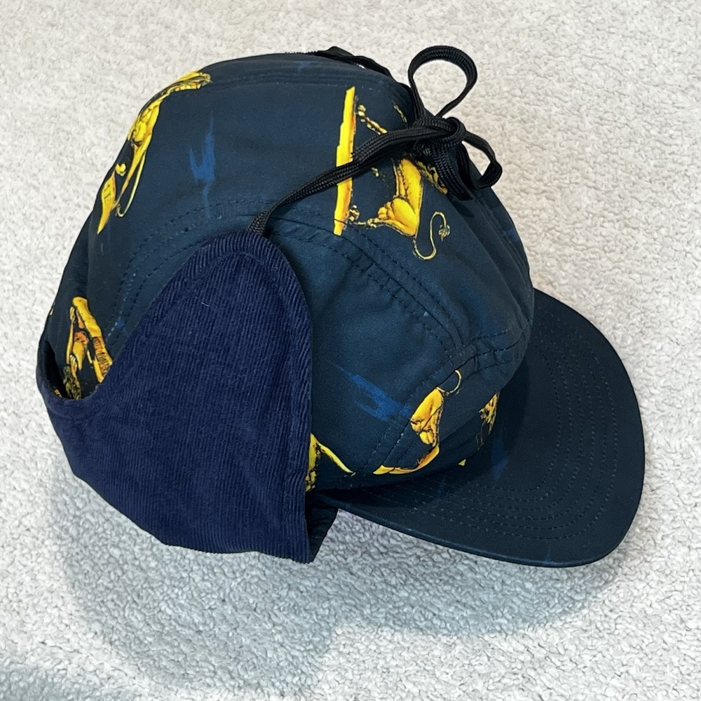 Supreme Lions Trail Hat S/M Navy Gold Earflap Camp Cap Box Logo FW13H65 NWT⁠ - Picture 6 of 9